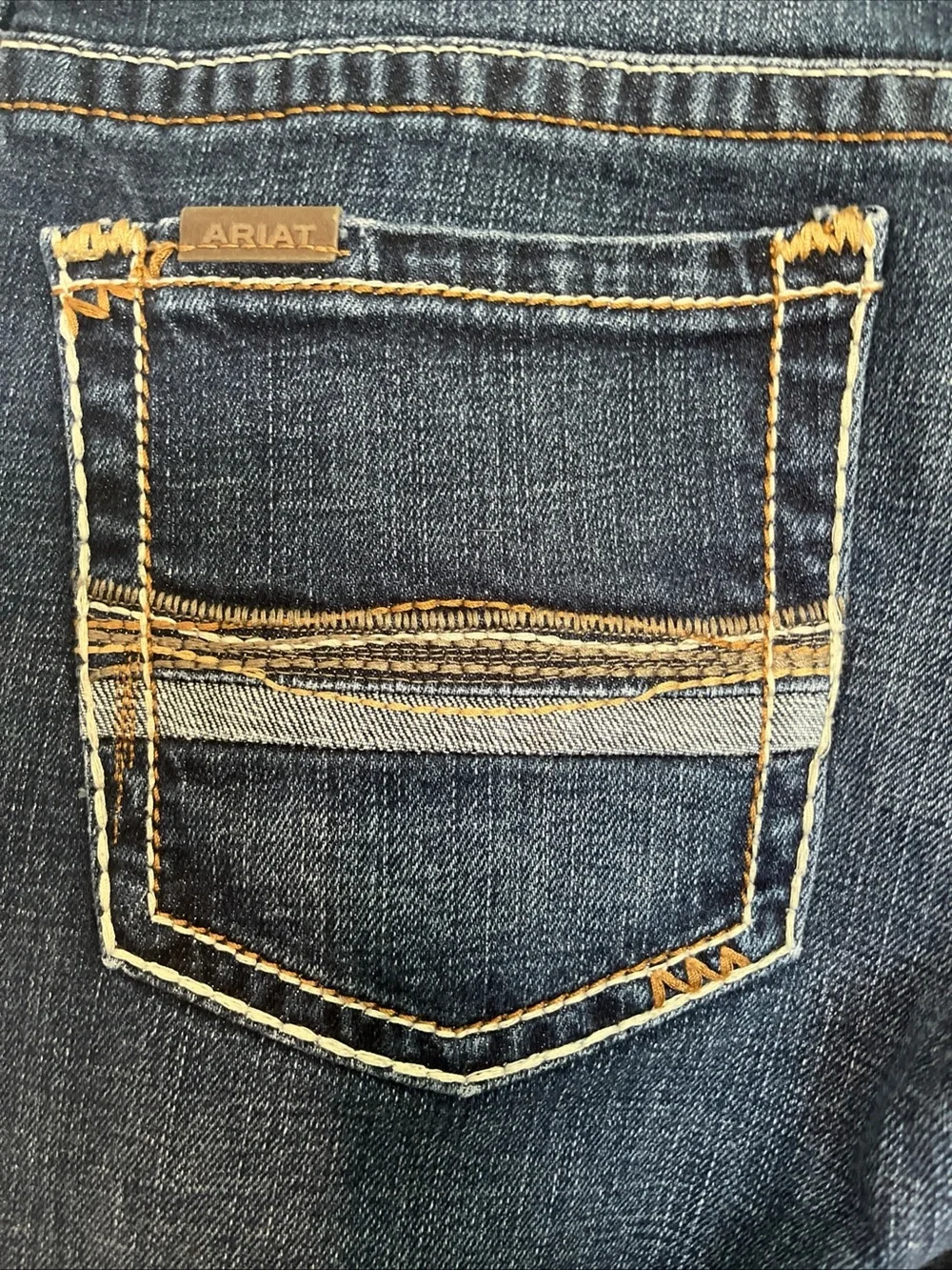 Ariat Men's Dark Blue Straight Jeans
